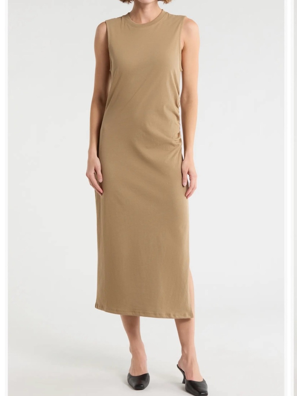 Frame 100% Cotton Sleeveless Midi Dress